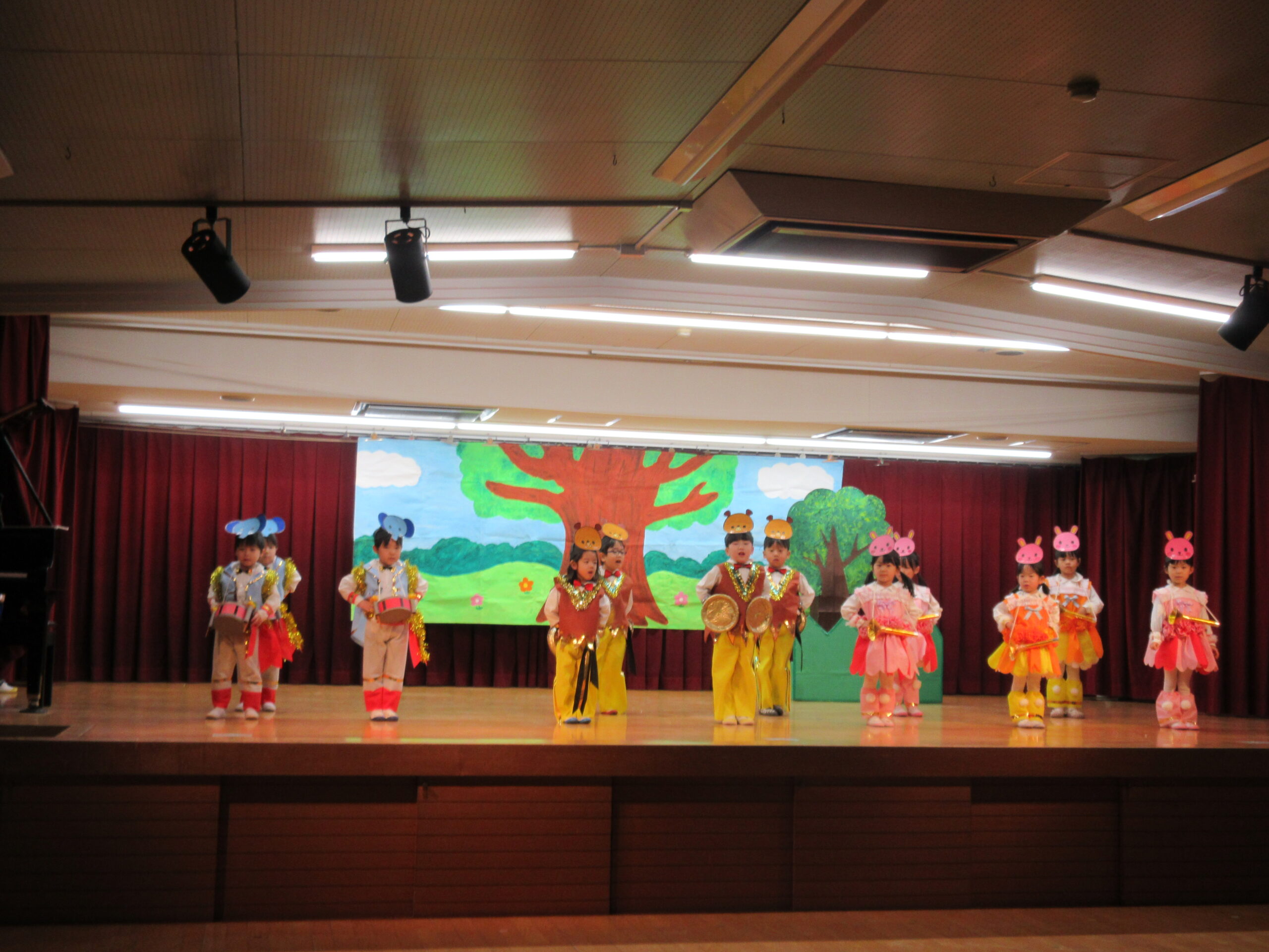 学芸会総練習がありました。