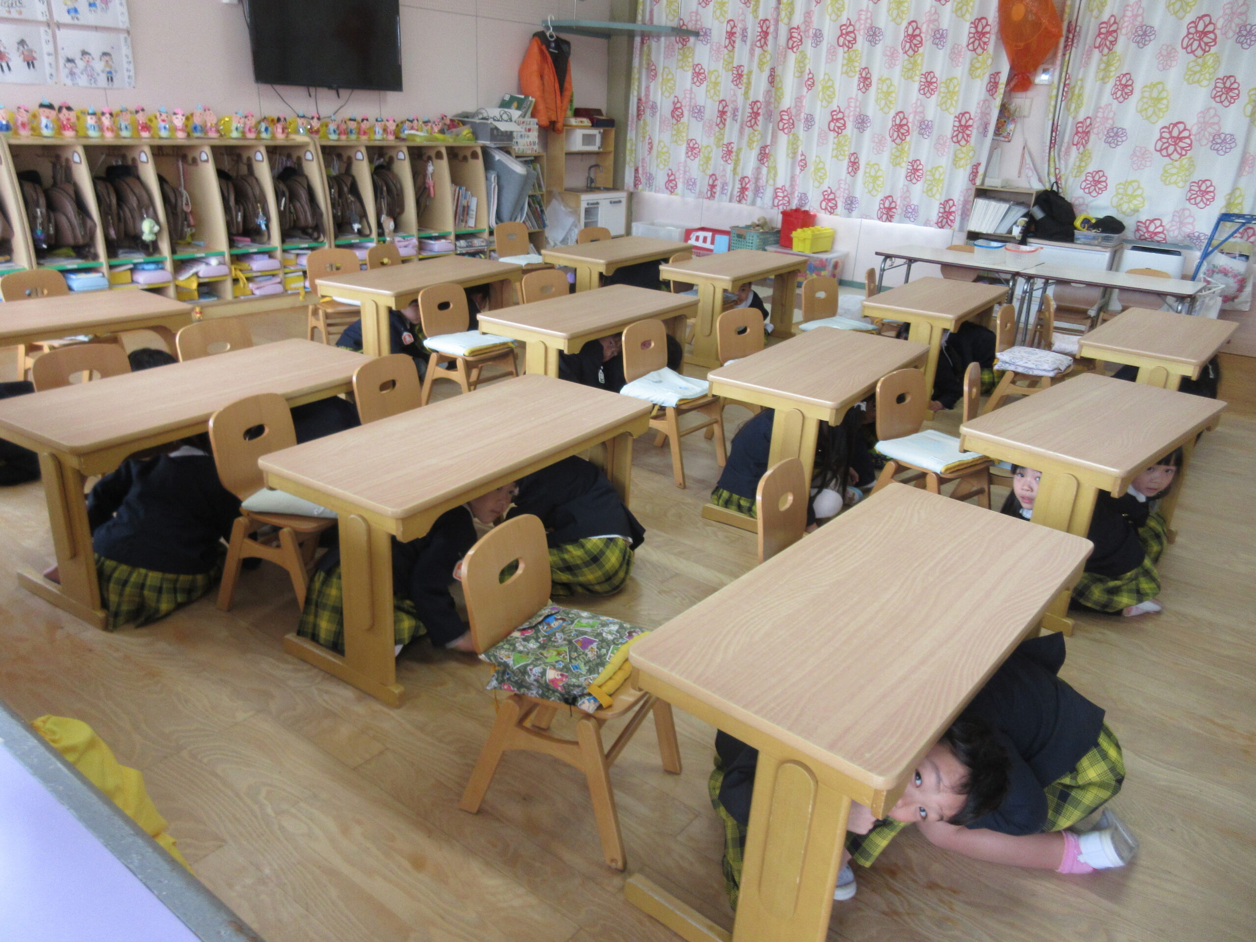 避難訓練を行いました。