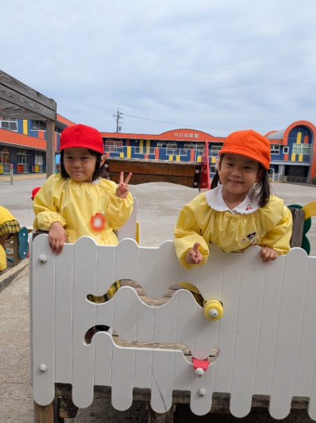 お外遊びの様子